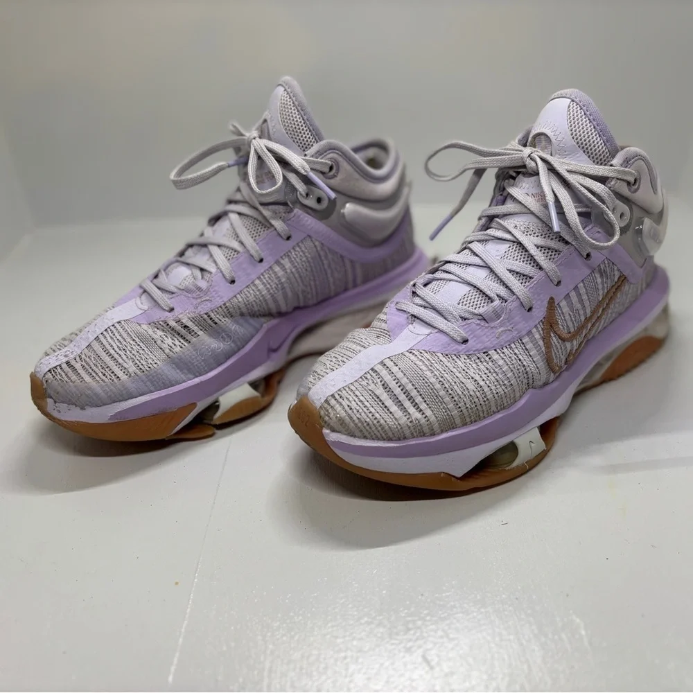 Nike Air Zoom G.T. Jump 2 Basketball Shoes Men’s 8.5 Lavender Purple Gum Sole